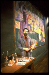 Actor Mandy Patinkin as painter Georges Seurat in a scene from the Broadway production of the musical "Sunday In The Park With George." (New York)