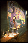 Actor Mandy Patinkin as painter Georges Seurat in a scene from the Broadway production of the musical "Sunday In The Park With George." (New York)