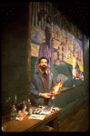 Actor Mandy Patinkin as painter Georges Seurat in a scene from the Broadway production of the musical "Sunday In The Park With George." (New York)