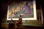 Actor Mandy Patinkin as painter Georges Seurat in a scene from the Broadway production of the musical "Sunday In The Park With George." (New York)