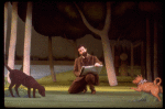 Actor Mandy Patinkin as painter Georges Seurat in a scene from the Broadway production of the musical "Sunday In The Park With George." (New York)