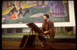 Actor Mandy Patinkin as painter Georges Seurat in a scene from the Broadway production of the musical "Sunday In The Park With George." (New York)