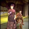 Actors Bernadette Peters and  Mandy Patinkin (as painter Georges Seurat) in a scene from the Broadway production of the musical "Sunday In The Park With George." (New York)