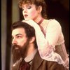 Actors Bernadette Peters and  Mandy Patinkin (as painter Georges Seurat) in a scene from the Broadway production of the musical "Sunday In The Park With George." (New York)