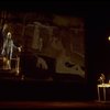 Actors Bernadette Peters and  Mandy Patinkin (as painter Georges Seurat) in a scene from the Broadway production of the musical "Sunday In The Park With George." (New York)