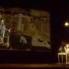 Actors Bernadette Peters and  Mandy Patinkin (as painter Georges Seurat) in a scene from the Broadway production of the musical "Sunday In The Park With George." (New York)