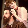 Actors Bernadette Peters and  Mandy Patinkin (as painter Georges Seurat) in a scene from the Broadway production of the musical "Sunday In The Park With George." (New York)