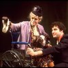 Actors Bernadette Peters and  Mandy Patinkin in a scene from the Broadway production of the musical "Sunday In The Park With George." (New York)