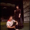 Actors Bernadette Peters and  Mandy Patinkin in a scene from the Broadway production of the musical "Sunday In The Park With George." (New York)