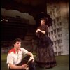Actors Bernadette Peters and  Mandy Patinkin in a scene from the Broadway production of the musical "Sunday In The Park With George." (New York)