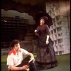 Actors Bernadette Peters and  Mandy Patinkin in a scene from the Broadway production of the musical "Sunday In The Park With George." (New York)