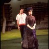 Actors Bernadette Peters and  Mandy Patinkin in a scene from the Broadway production of the musical "Sunday In The Park With George." (New York)