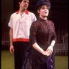 Actors Bernadette Peters and  Mandy Patinkin in a scene from the Broadway production of the musical "Sunday In The Park With George." (New York)