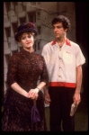 Actors Bernadette Peters and  Mandy Patinkin in a scene from the Broadway production of the musical "Sunday In The Park With George." (New York)
