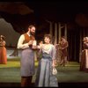 Actors Bernadette Peters and Chris Groendahl in a scene from the Broadway production of the musical "Sunday In The Park With George." (New York)
