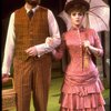 Actors Bernadette Peters and Chris Groendahl in a scene from the Broadway production of the musical "Sunday In The Park With George." (New York)