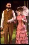 Actors Bernadette Peters and Chris Groendahl in a scene from the Broadway production of the musical "Sunday In The Park With George." (New York)