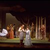 Actors Bernadette Peters and Chris Groendahl in a scene from the Broadway production of the musical "Sunday In The Park With George." (New York)