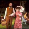 Actors Bernadette Peters and Chris Groendahl in a scene from the Broadway production of the musical "Sunday In The Park With George." (New York)