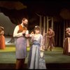 Actors Bernadette Peters and Chris Groendahl in a scene from the Broadway production of the musical "Sunday In The Park With George." (New York)