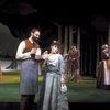 Actors Bernadette Peters and Chris Groendahl in a scene from the Broadway production of the musical "Sunday In The Park With George." (New York)