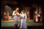 Actors Bernadette Peters and Chris Groendahl in a scene from the Broadway production of the musical "Sunday In The Park With George." (New York)