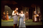 Actors Bernadette Peters and Chris Groendahl in a scene from the Broadway production of the musical "Sunday In The Park With George." (New York)