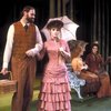 Actors Bernadette Peters and Chris Groendahl in a scene from the Broadway production of the musical "Sunday In The Park With George." (New York)