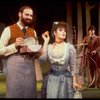 Actors Bernadette Peters and Chris Groendahl in a scene from the Broadway production of the musical "Sunday In The Park With George." (New York)