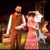 Actors Bernadette Peters and Chris Groendahl in a scene from the Broadway production of the musical "Sunday In The Park With George." (New York)