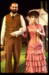 Actors Bernadette Peters and Chris Groendahl in a scene from the Broadway production of the musical "Sunday In The Park With George." (New York)