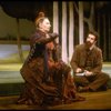 Actors Barbara Bryne and Mandy Patinkin (as painter Georges Seurat) in a scene from the Broadway production of the musical "Sunday In The Park With George." (New York)