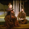 Actors Barbara Bryne and Mandy Patinkin (as painter Georges Seurat) in a scene from the Broadway production of the musical "Sunday In The Park With George." (New York)