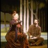 Actors Barbara Bryne and Mandy Patinkin (as painter Georges Seurat) in a scene from the Broadway production of the musical "Sunday In The Park With George." (New York)