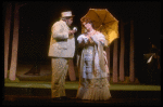 Actors Kurt Knudson and Judith Moore in a scene from the Broadway production of the musical "Sunday In The Park With George." (New York)