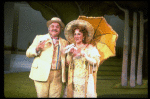 Actors Kurt Knudson and Judith Moore in a scene from the Broadway production of the musical "Sunday In The Park With George." (New York)