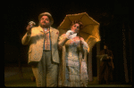 Actors Kurt Knudson and Judith Moore in a scene from the Broadway production of the musical "Sunday In The Park With George." (New York)