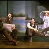 L-R) Actors Mandy Patinkin (as painter Georges Seurat), William Parry and Danielle Ferland in a scene from the Broadway production of the musical "Sunday In The Park With George." (New York)