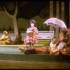 L-R) Actors Judith Moore, Barbara Bryne, Bernadette Peters, Mary D'arcy and Melanie Vaughan in a scene from the Broadway production of the musical "Sunday In The Park With George." (New York)