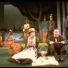 L-R) Actors Mary D'Arcy, Melanie Vaughan, Judith Moore, Nancy Opel, Brent Spiner, Robert Westenberg and Charles Kimbrough in a scene from the Broadway production of the musical "Sunday In The Park With George." (New York)