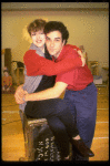 Actors Bernadette Peters and Mandy Patinkin at a rehearsal for the Broadway production of the musical "Sunday In The Park With George." (New York)