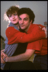 Actors Bernadette Peters and Mandy Patinkin at a rehearsal for the Broadway production of the musical "Sunday In The Park With George." (New York)