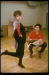 Actors Bernadette Peters and Mandy Patinkin at a rehearsal for the Broadway production of the musical "Sunday In The Park With George." (New York)