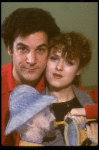 Actors Bernadette Peters and Mandy Patinkin at a rehearsal for the Broadway production of the musical "Sunday In The Park With George." (New York)