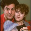 Actors Bernadette Peters and Mandy Patinkin at a rehearsal for the Broadway production of the musical "Sunday In The Park With George." (New York)