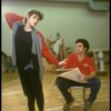 Actors Bernadette Peters and Mandy Patinkin at a rehearsal for the Broadway production of the musical "Sunday In The Park With George." (New York)