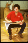 Actor Mandy Patinkin at a rehearsal for the Broadway production of the musical "Sunday In The Park With George." (New York)