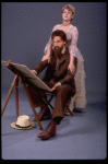 Actors Bernadette Peters and Robert Westenberg from the Broadway production of the musical "Sunday In The Park With George." (New York)
