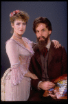 Actors Bernadette Peters and Robert Westenberg from the Broadway production of the musical "Sunday In The Park With George." (New York)