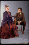 Actors Barbara Bryne and Robert Westenberg from the Broadway production of the musical "Sunday In The Park With George." (New York)